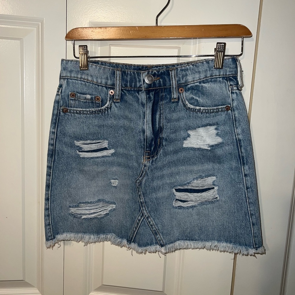 Aeropostale high rise denim skirt